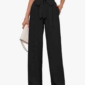 Black Wide-Leg Pants